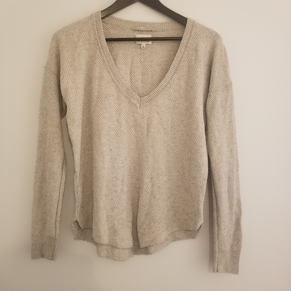 Wilfred women's light grey pullover v-neck lightweight sweater - Picture 2 of 10